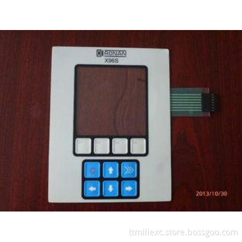 PET Light Weight Membrane Switch Keyboard With 3M Adhesive
